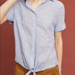 anthropologie cloth and stone button down